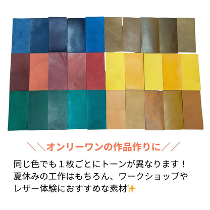 【１０枚セット！＊限定大特価 】：オイルヌメ小判サイズ（10㎝×20㎝）素材 B・Cランク 協伸レザーオンラインショップ